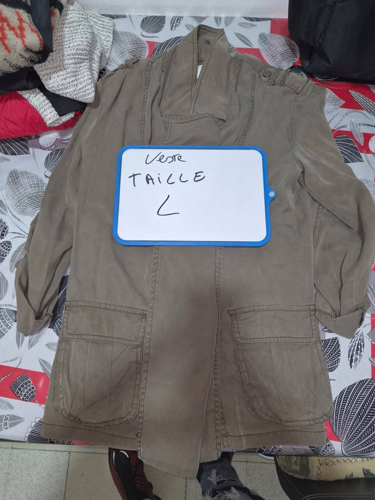 Veste dame gris